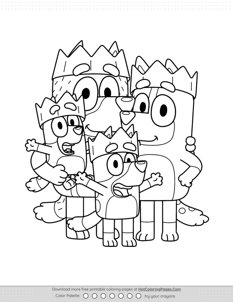 A Christmas with The Heelers Coloring Page 2 A Christmas with The Heelers Coloring Page