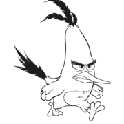 Angry Bird Chuck Coloring Pages 9 Angry Bird Chuck Coloring Pages