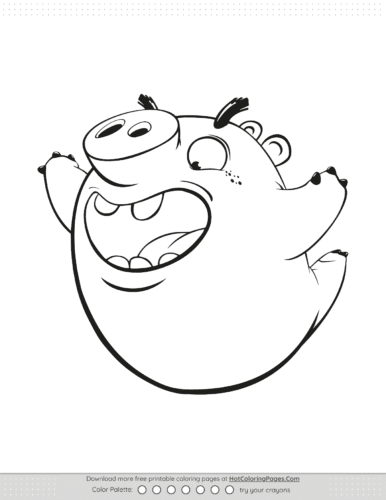 Angry Birds Bad Piggies Coloring Sheet