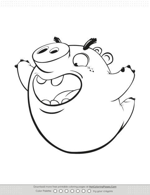 Angry Birds Bad Piggies Coloring Sheet