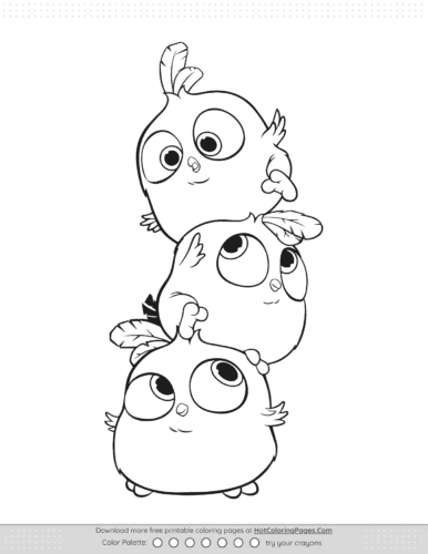Angry Birds Blues Coloring Pages