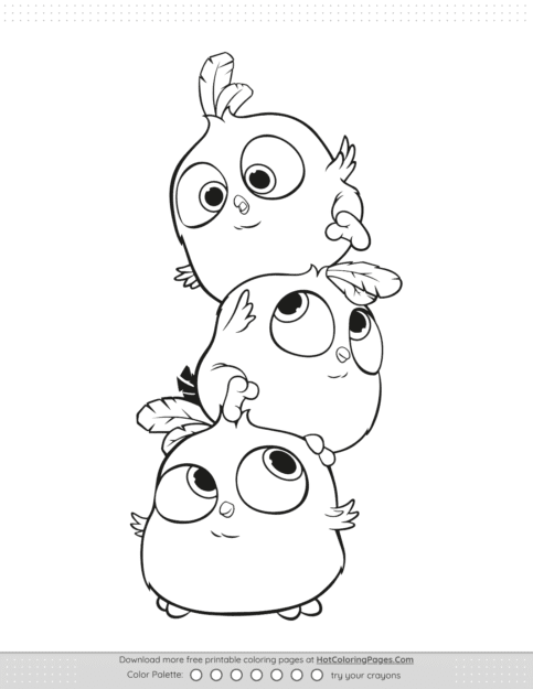 Angry Birds Blues Coloring Pages