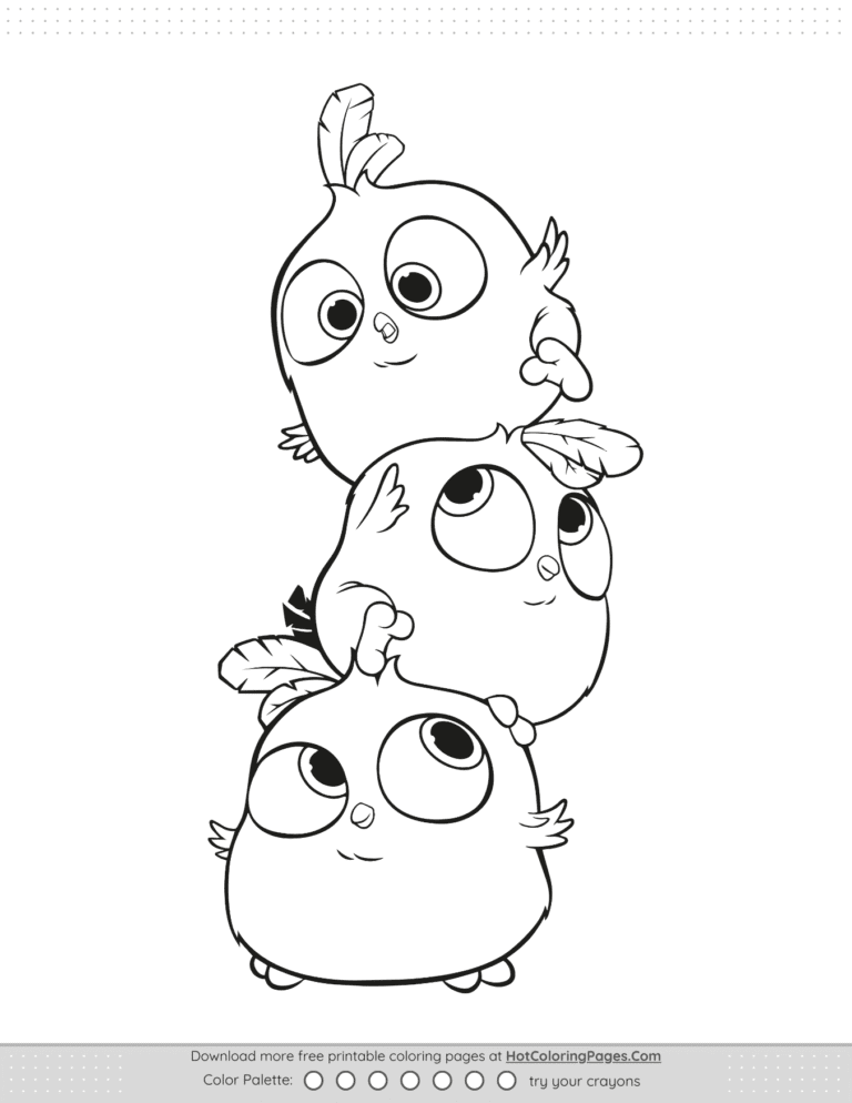 Angry Birds Blues Coloring Pages