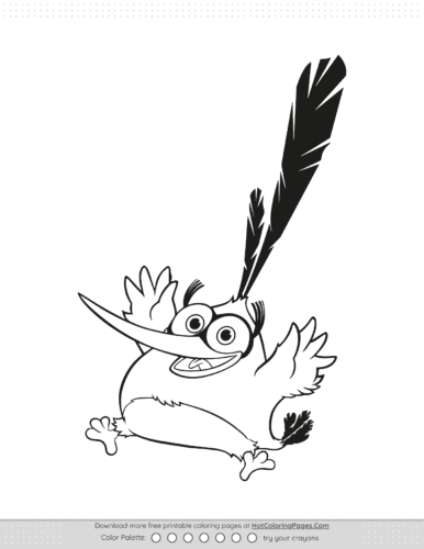 Angry Birds Bubbles Coloring Pages