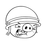 Angry Birds Corporal Pig Coloring Pages 16 Angry Birds Corporal Pig Coloring Pages