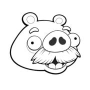 Angry Birds Foreman Pig Coloring Pages 19 Angry Birds Foreman Pig Coloring Pages