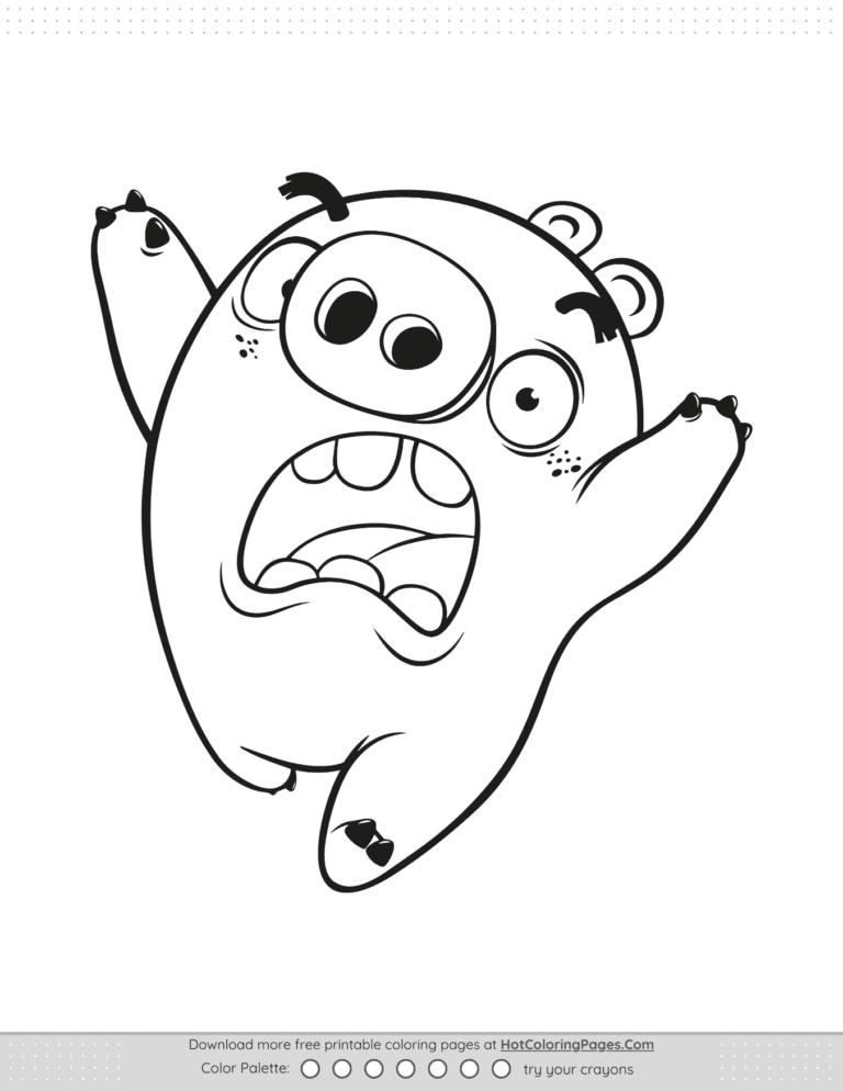 Angry Birds Funky Minion Pig Coloring Pages 2 Angry Birds Funky Minion Pig Coloring Pages