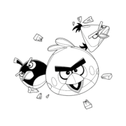 Angry Birds Game Coloring Page 1 Angry Birds Game Coloring Page