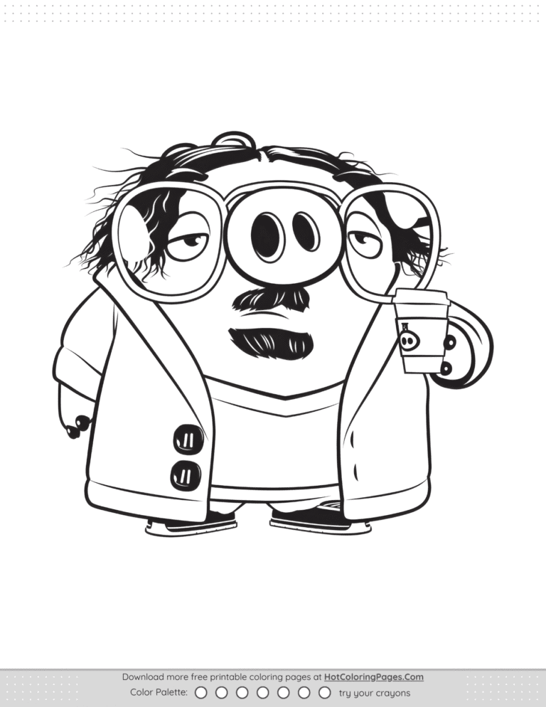 Angry Birds Garry Coloring Pages