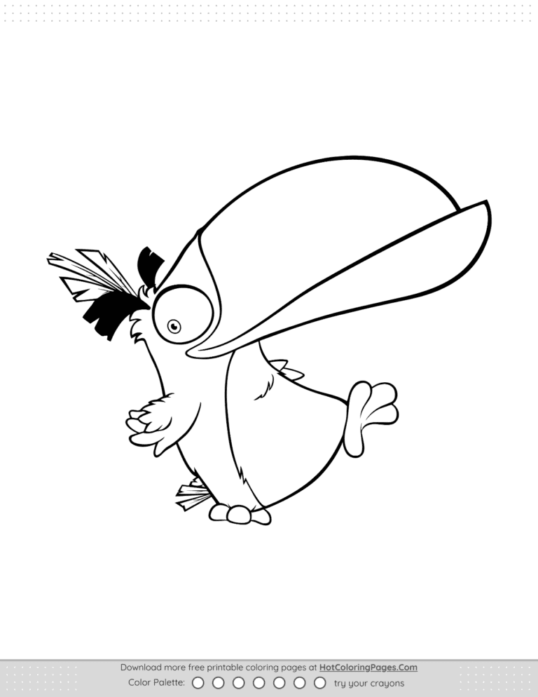Angry Birds Hal Coloring Pages