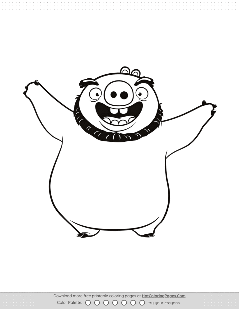 Angry Birds King Leonard Coloring Pages