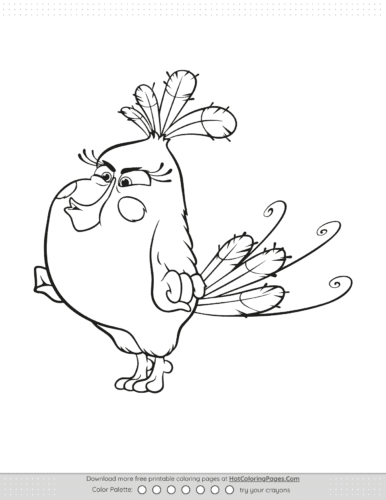 Angry Birds Matilda Coloring Pages