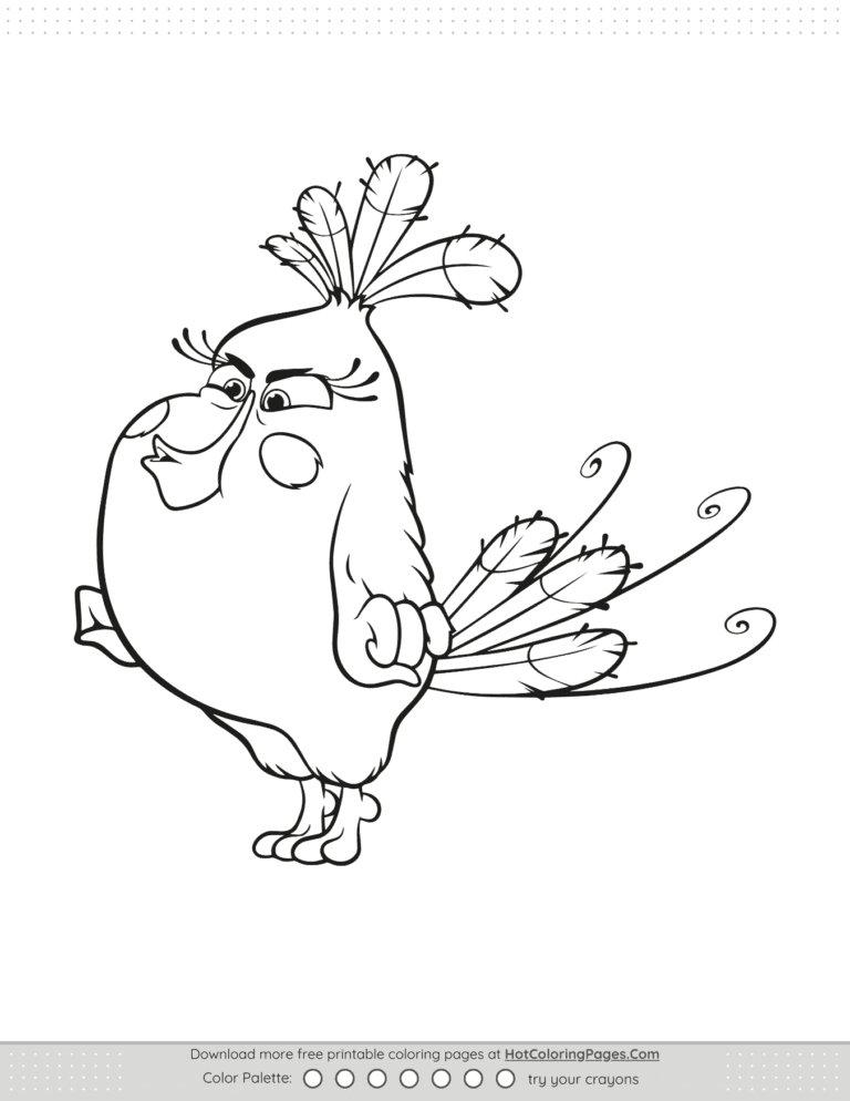 Angry Birds Matilda Coloring Pages