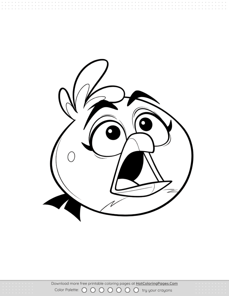 Angry Birds Melody Coloring Pages