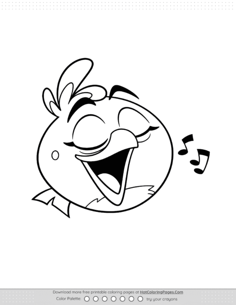 Angry Birds Melody Coloring Sheet