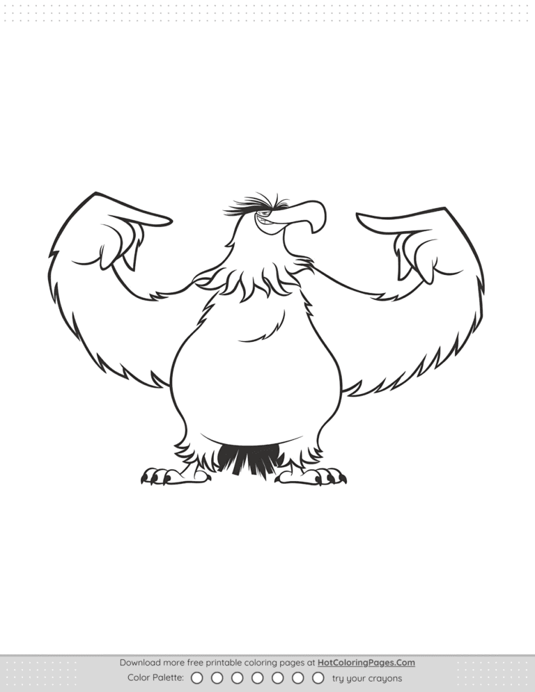 Angry Birds Mighty Eagle Coloring Pages