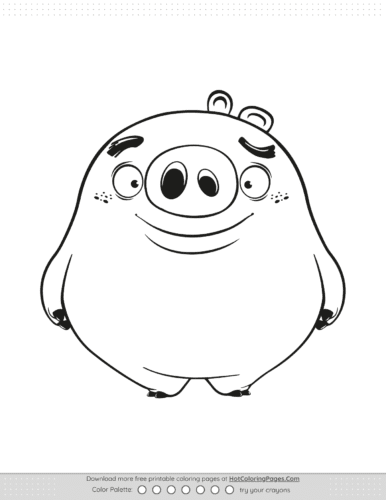 Angry Birds Minion Pig Coloring Pages