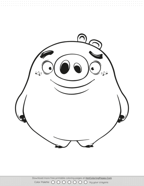 Angry Birds Minion Pig Coloring Pages