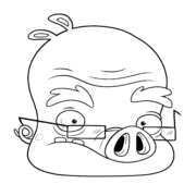 Angry Birds Professor Pig Coloring Pages 25 Angry Birds Professor Pig Coloring Pages