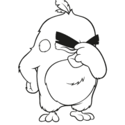 Angry Birds Red Coloring Activities