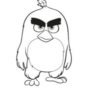 Angry Birds Red Coloring Pages 6 Angry Birds Red Coloring Pages