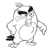 Angry Birds Red Coloring Sheet 40 Angry Birds Red Coloring Sheet