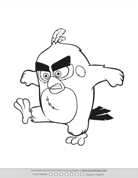 Angry Birds Red Pdf Coloring Activities