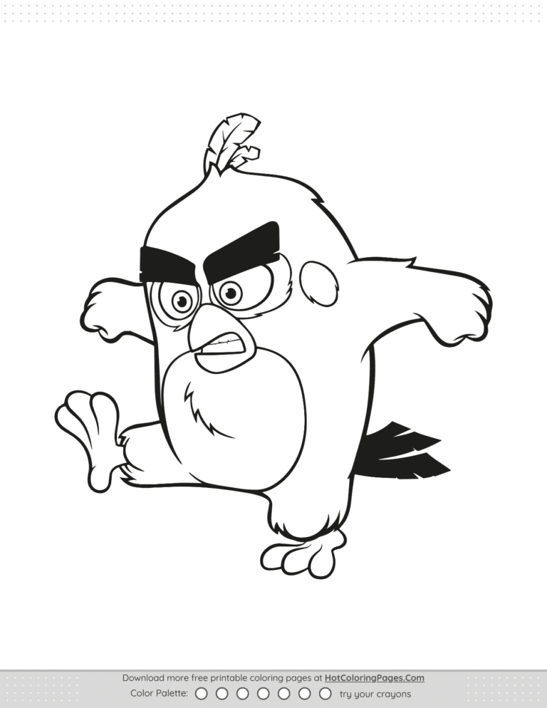 Angry Birds Red Pdf Coloring Activities