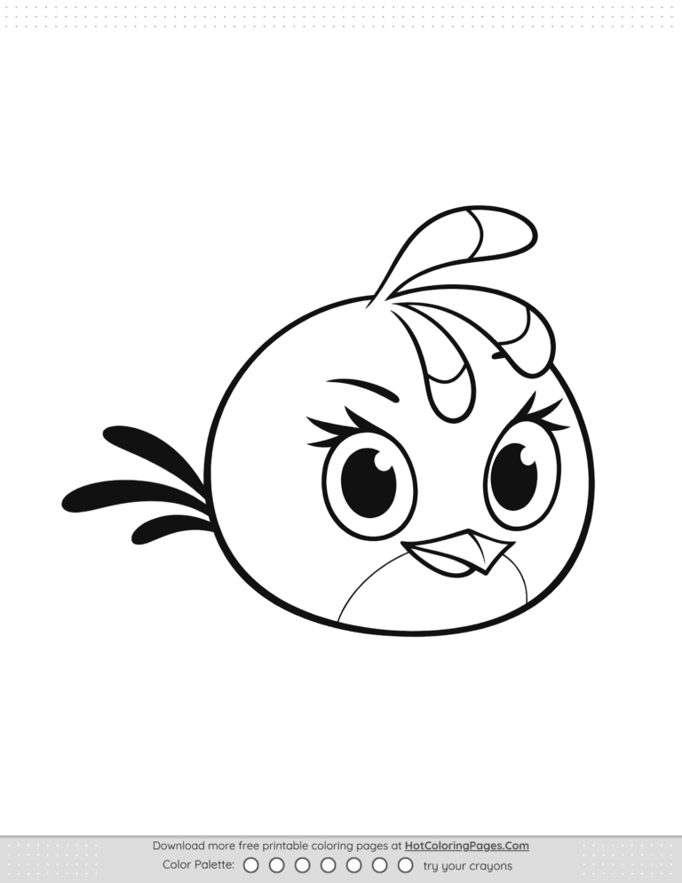 Angry Birds Stella Coloring Pages