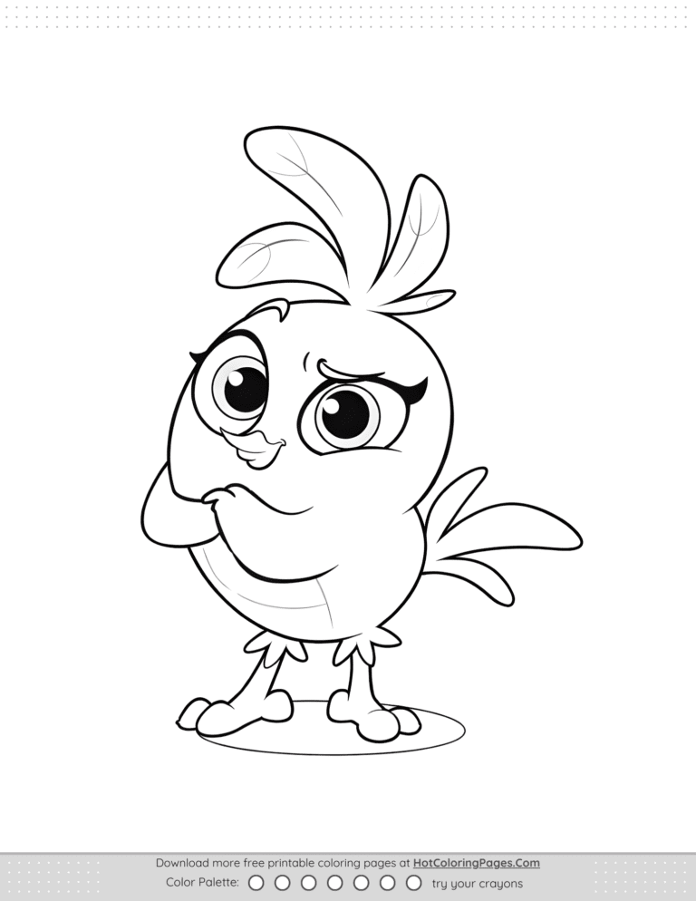 Angry Birds Stella Dream Coloring Pages