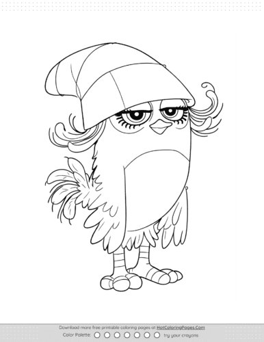 Angry Birds Willow Movie Coloring Pages