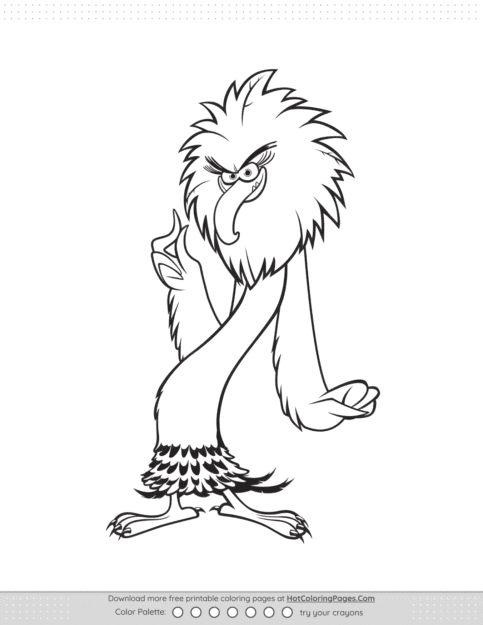 Angry Birds Zeta Coloring Pages