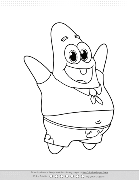 Baby Patrick Coloring Pages