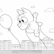Bluey At Macys Parade Coloring Page 2 Bluey At Macys Parade Coloring Page