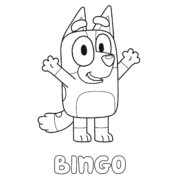Bluey Bingo Coloring Pages 50 Bluey Bingo Coloring Pages