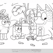 Bluey Camp Fire Coloring Pages 20 Bluey Camp Fire Coloring Pages
