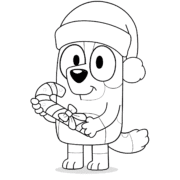 Bluey Christmas Pdf Colouring Sheet 4 Bluey Christmas Pdf Colouring Sheet