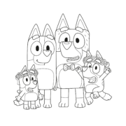 Bluey Family Coloring Pages 24 Bluey Family Coloring Pages