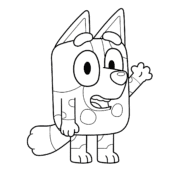 Bluey Hello Muffin Coloring Pages 49 Bluey Hello Muffin Coloring Pages