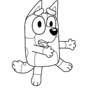 Bluey Jumpin Up Coloring Page 15 Bluey Jumpin Up Coloring Page