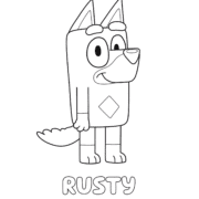 Bluey Rusty Coloring Pages 38 Bluey Rusty Coloring Pages