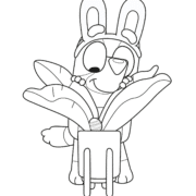 Bluey Searching for Easter Eggs Coloring Pages 23 Bluey Searching for Easter Eggs Coloring Pages