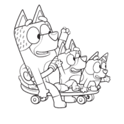 Bluey Skateboard Coloring Pages 17 Bluey Skateboard Coloring Pages