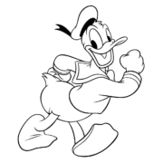 Donald Duck Coloring Page 23 Donald Duck Coloring Page