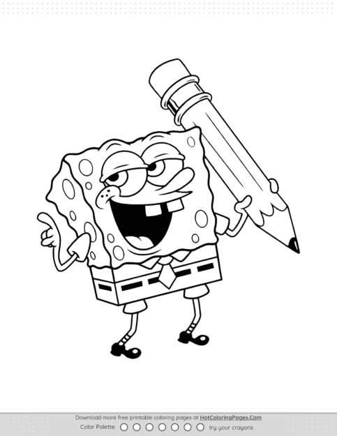 Free Printable SpongeBob Coloring Pages