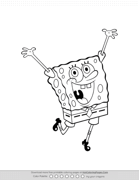 Free SpongeBob Coloring Sheet