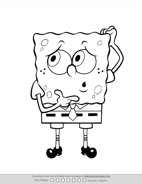 Free SpongeBob Pdf Coloring Pages