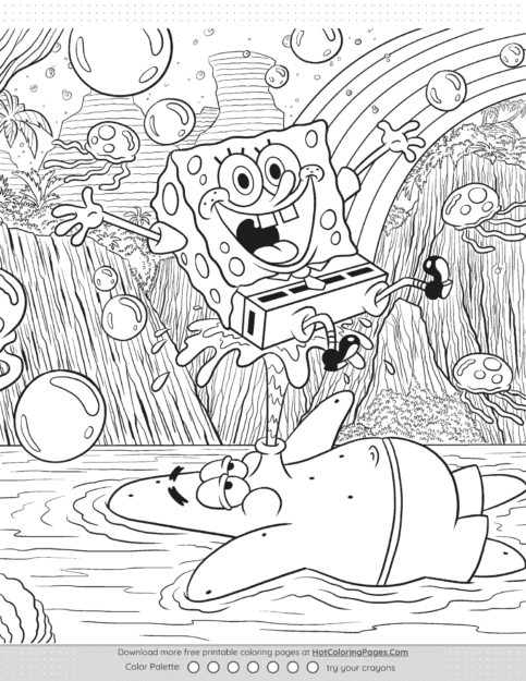Free SpongeBob and Patrick Coloring Pages