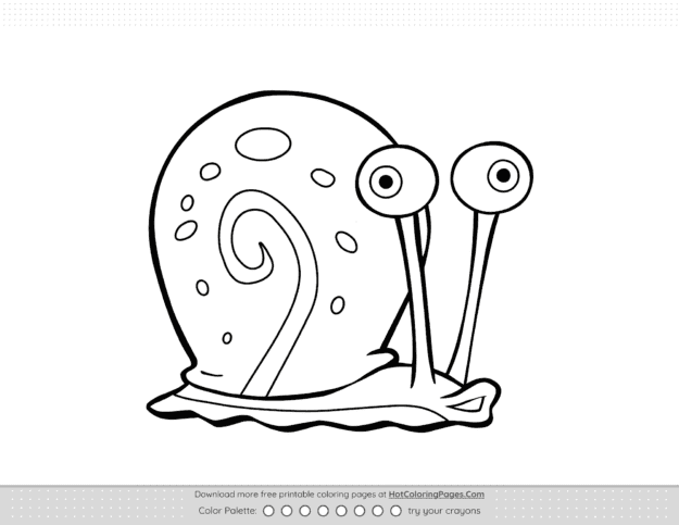 Garry from SpongeBob Coloring Pages
