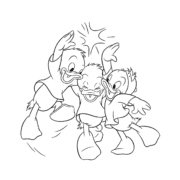 Huey Dewey And Louie Coloring Page 21 Huey Dewey And Louie Coloring Page